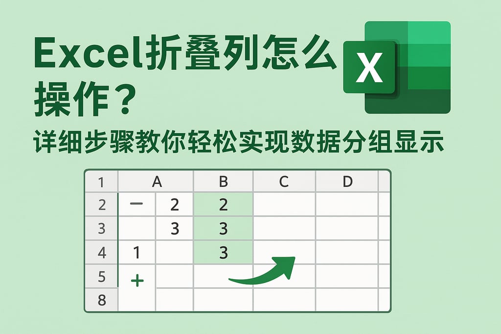 Excel折叠列怎么操作？详细步骤教你轻松实现数据分组显示