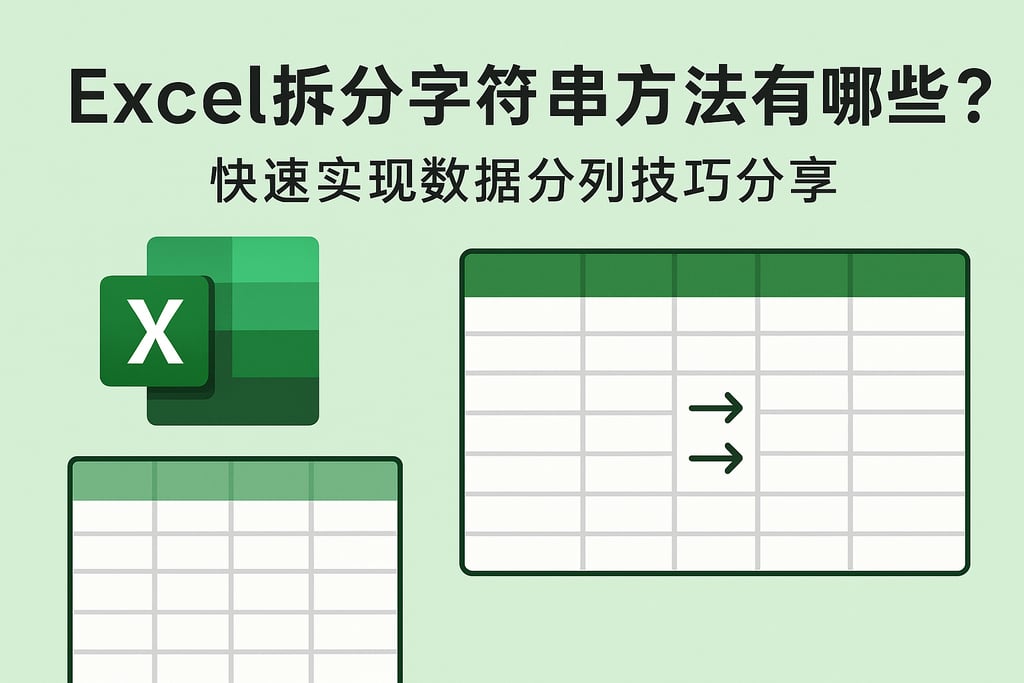 Excel拆分字符串方法有哪些？快速实现数据分列技巧分享