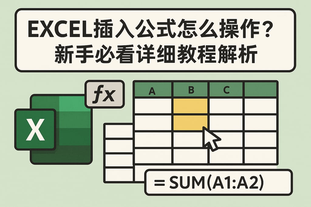 Excel插入公式怎么操作？新手必看详细教程解析
