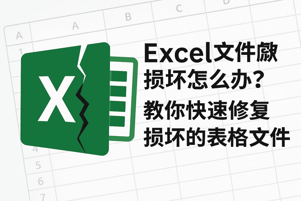 Excel文件损坏怎么办？教你快速修复损坏的表格文件