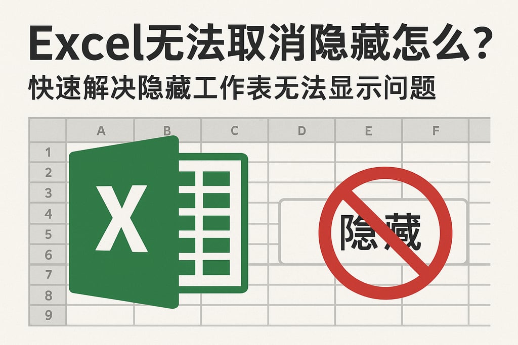 Excel无法取消隐藏怎么办？快速解决隐藏工作表无法显示问题