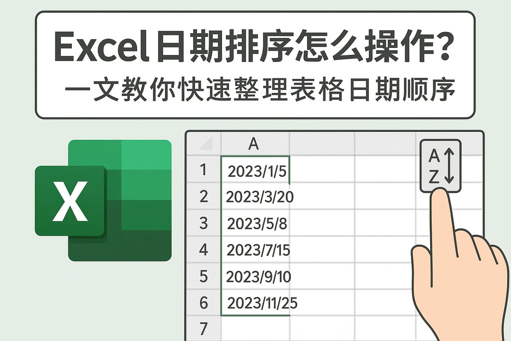 Excel日期排序怎么操作？一文教你快速整理表格日期顺序