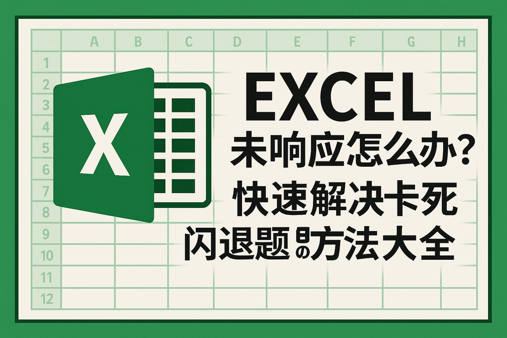 Excel未响应怎么办？快速解决卡死闪退问题的方法大全