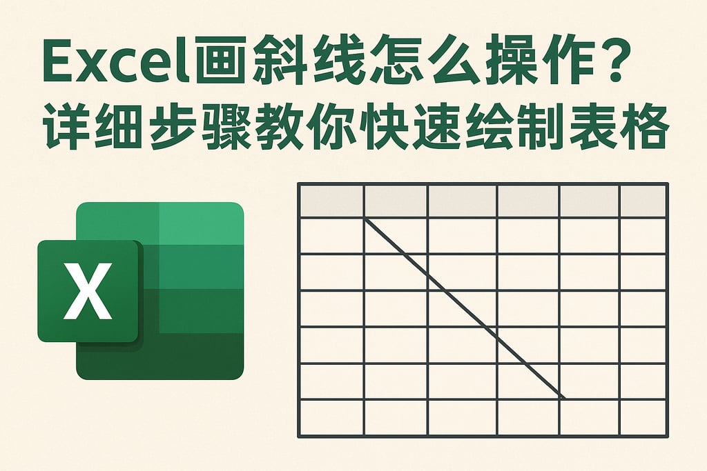 Excel画斜线怎么操作？详细步骤教你快速绘制表格斜线