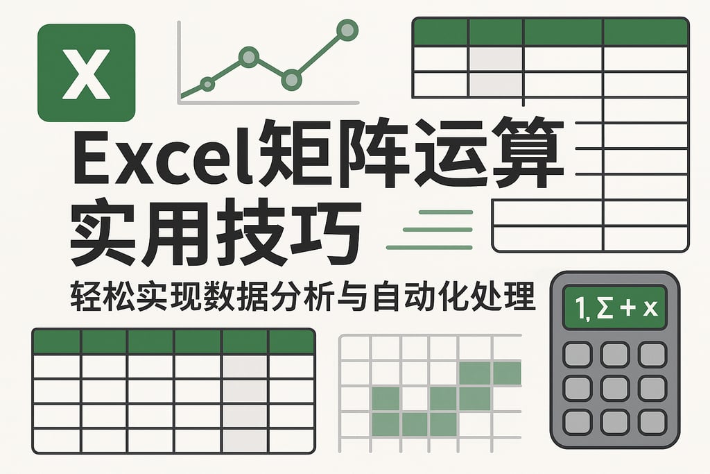 Excel矩阵运算实用技巧：轻松实现数据分析与自动化处理