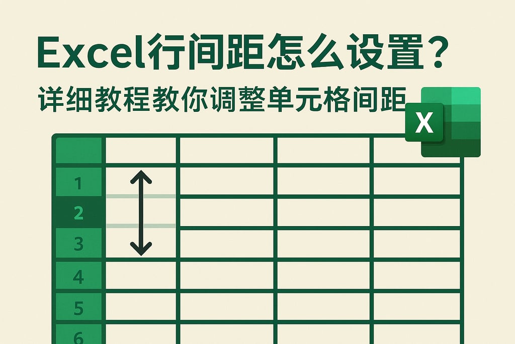 Excel行间距怎么设置？详细教程教你调整单元格间距