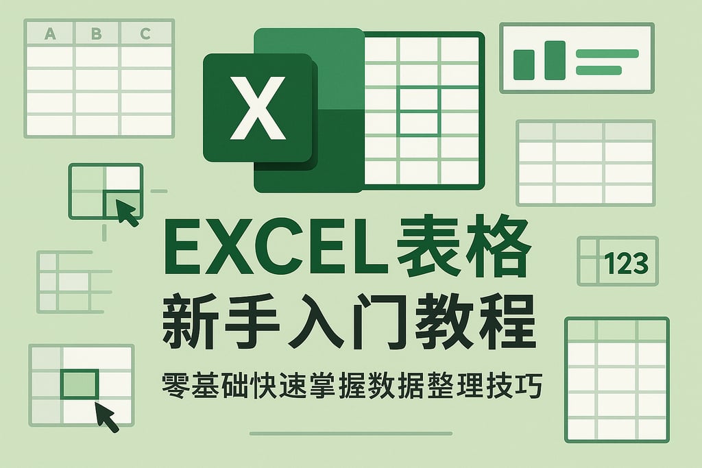 Excel表格新手入门教程，零基础快速掌握数据整理技巧