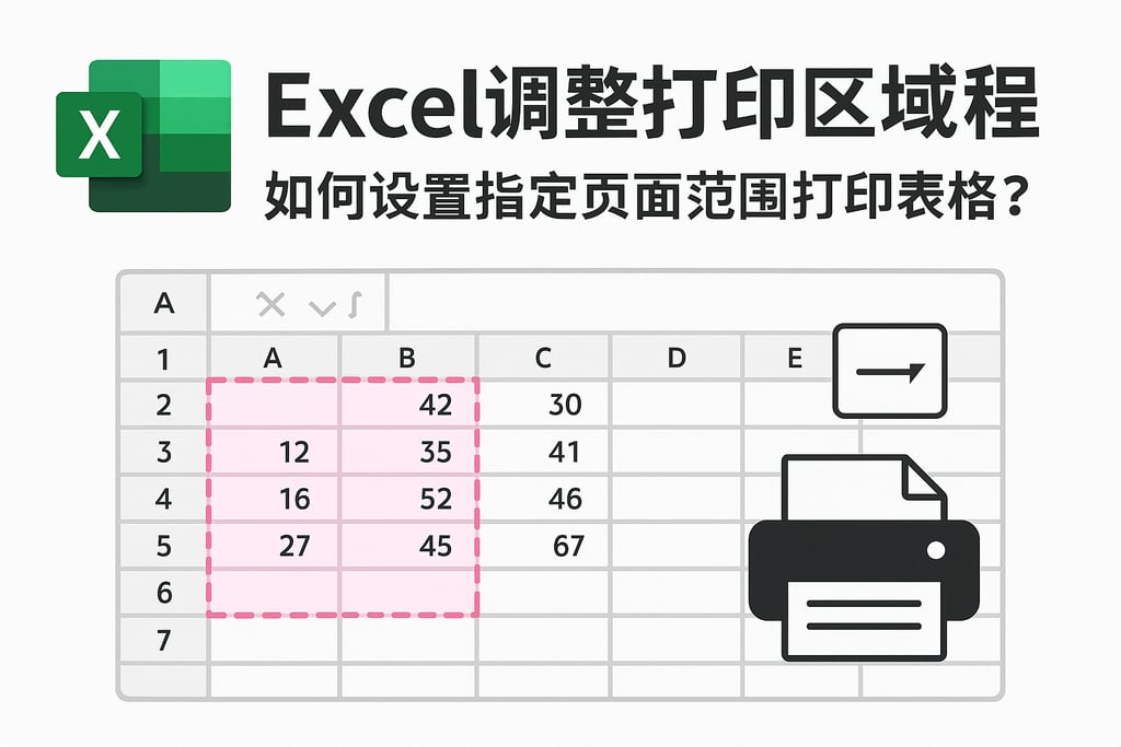 Excel调整打印区域教程，如何设置指定页面范围打印表格？
