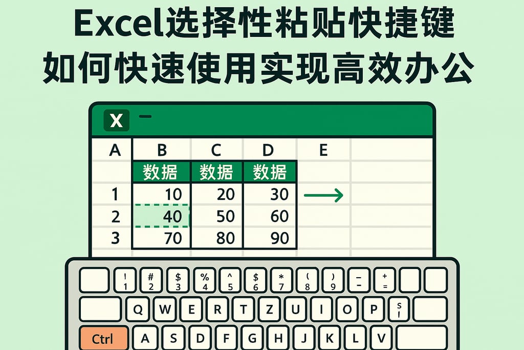Excel选择性粘贴快捷键是什么？如何快速使用实现高效办公