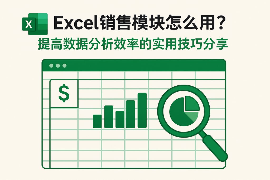 Excel销售模块怎么用？提高数据分析效率的实用技巧分享