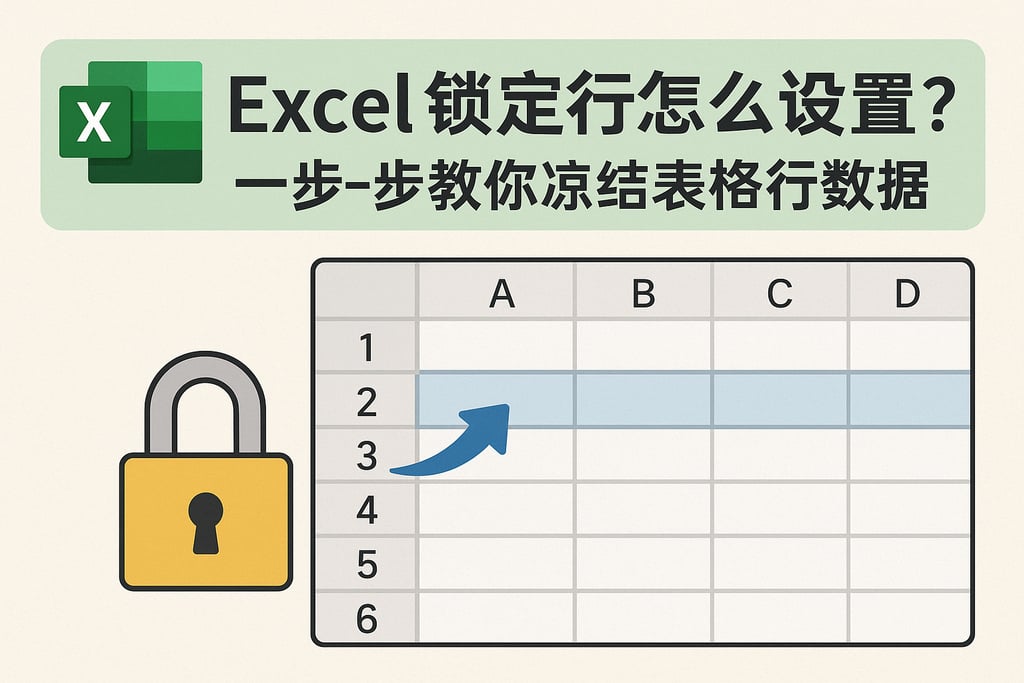 Excel锁定行怎么设置？一步一步教你冻结表格行数据