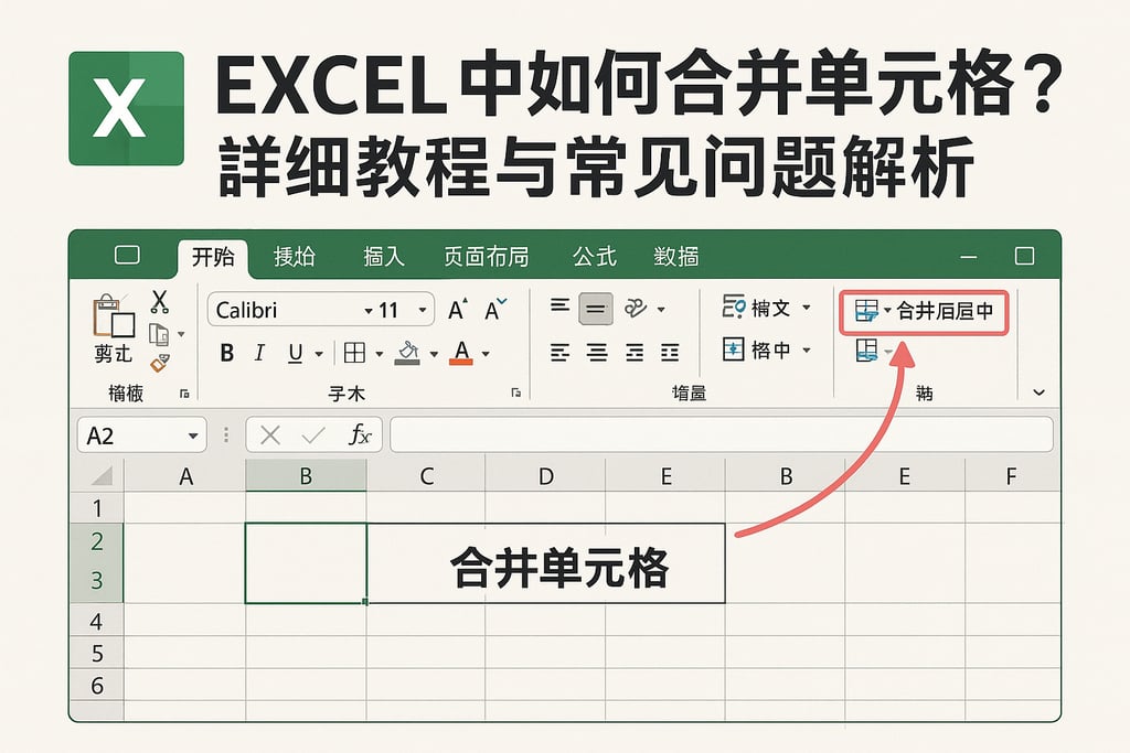 excel中如何合并单元格?详细教程与常见问题解析 | 零代码企业数字化知识站