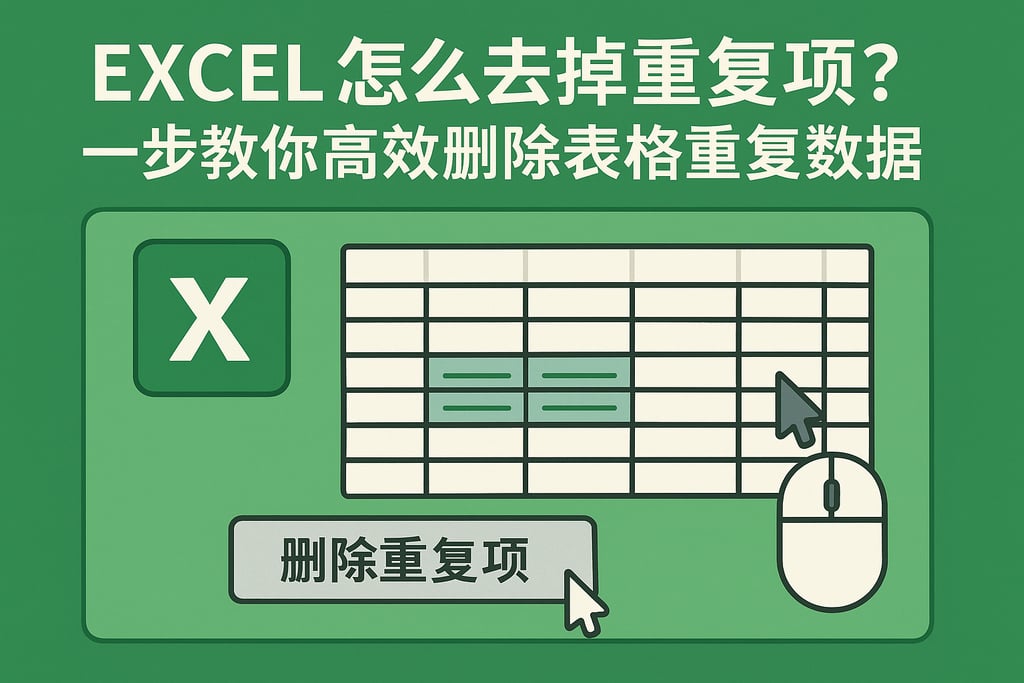 excel怎么去掉重复项?一步教你高效删除表格重复数据 | 零代码企业数字化知识站