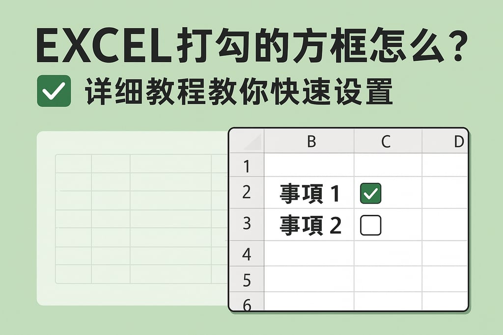 excel打勾的方框怎么添加?详细教程教你快速设置 | 零代码企业数字化知识站