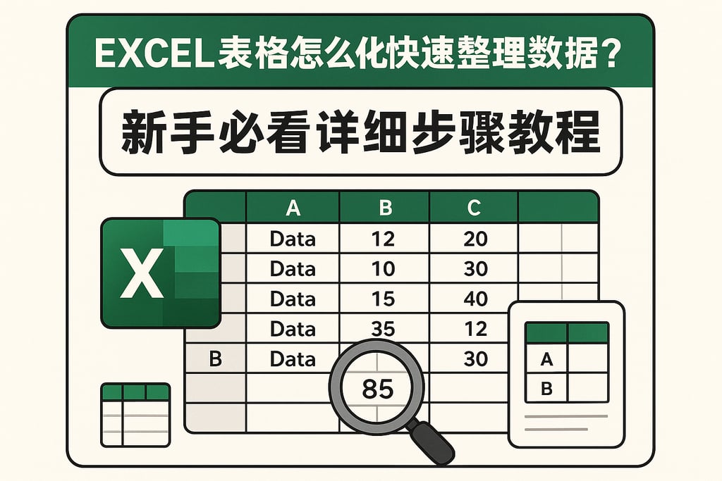 excel表格怎么快速整理数据?新手必看详细步骤教程 | 零代码企业数字化知识站