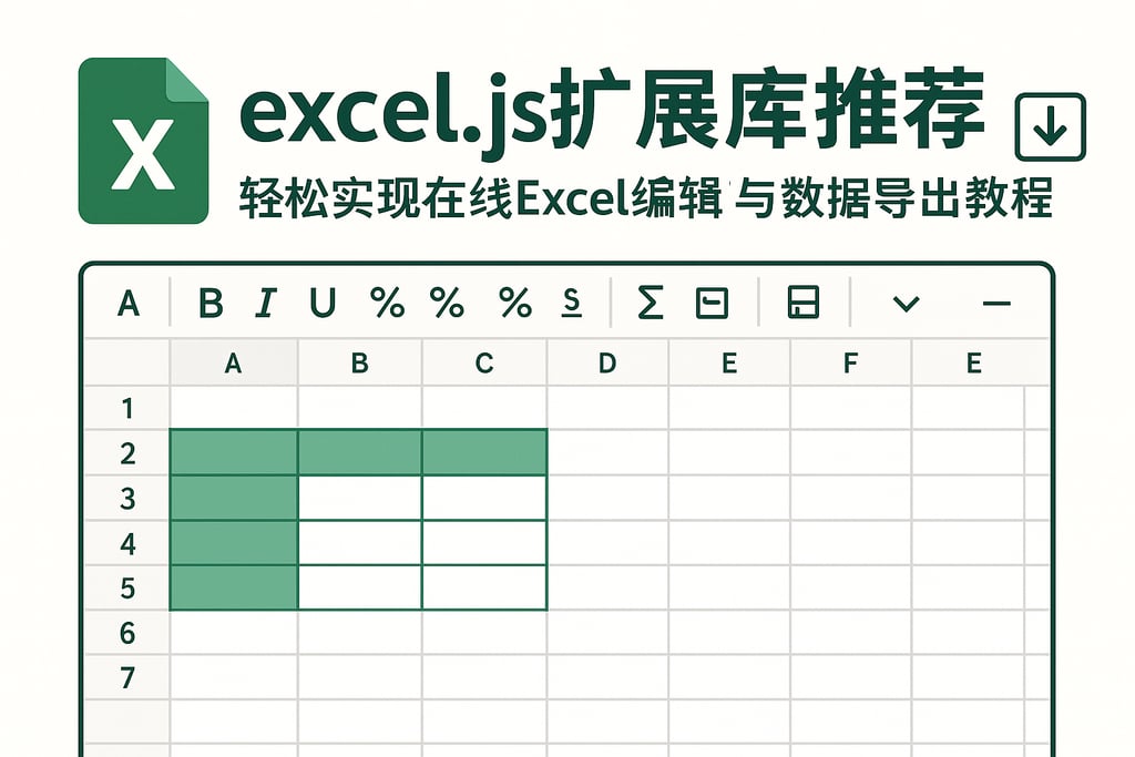 excel.js扩展库推荐：轻松实现在线Excel编辑与数据导出教程