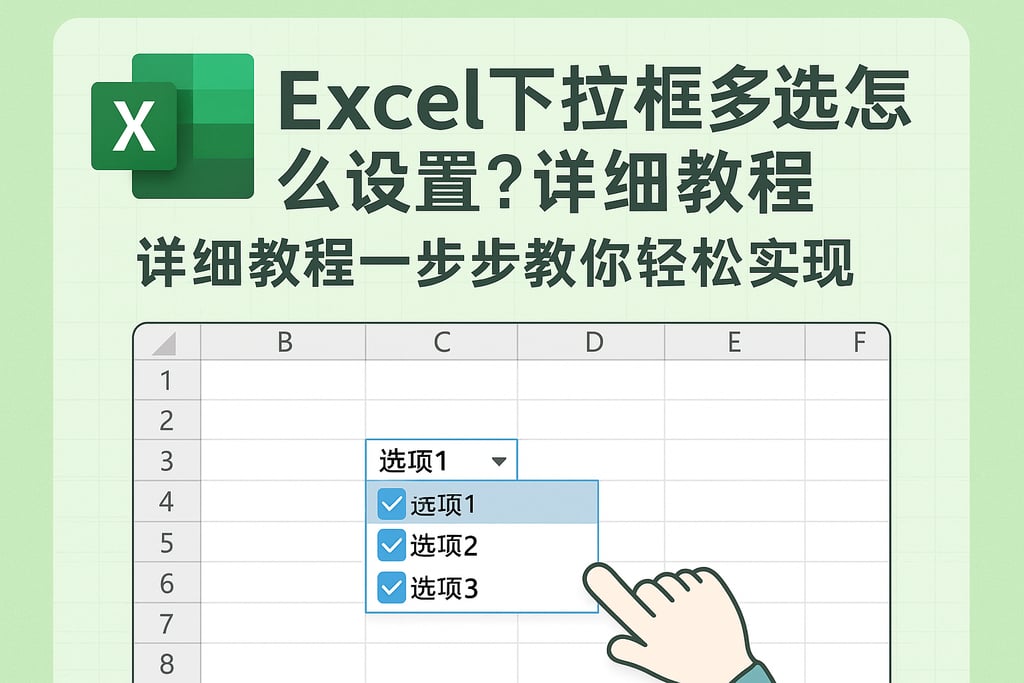 excel下拉框多选怎么设置？详细教程一步步教你轻松实现
