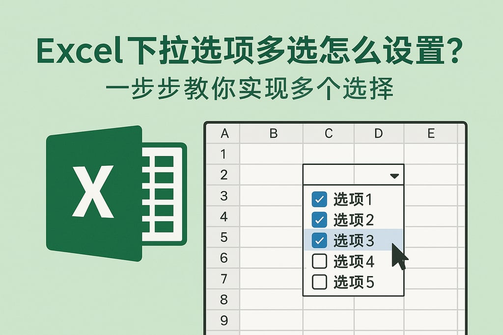 excel下拉选项多选怎么设置？一步步教你实现多个选择