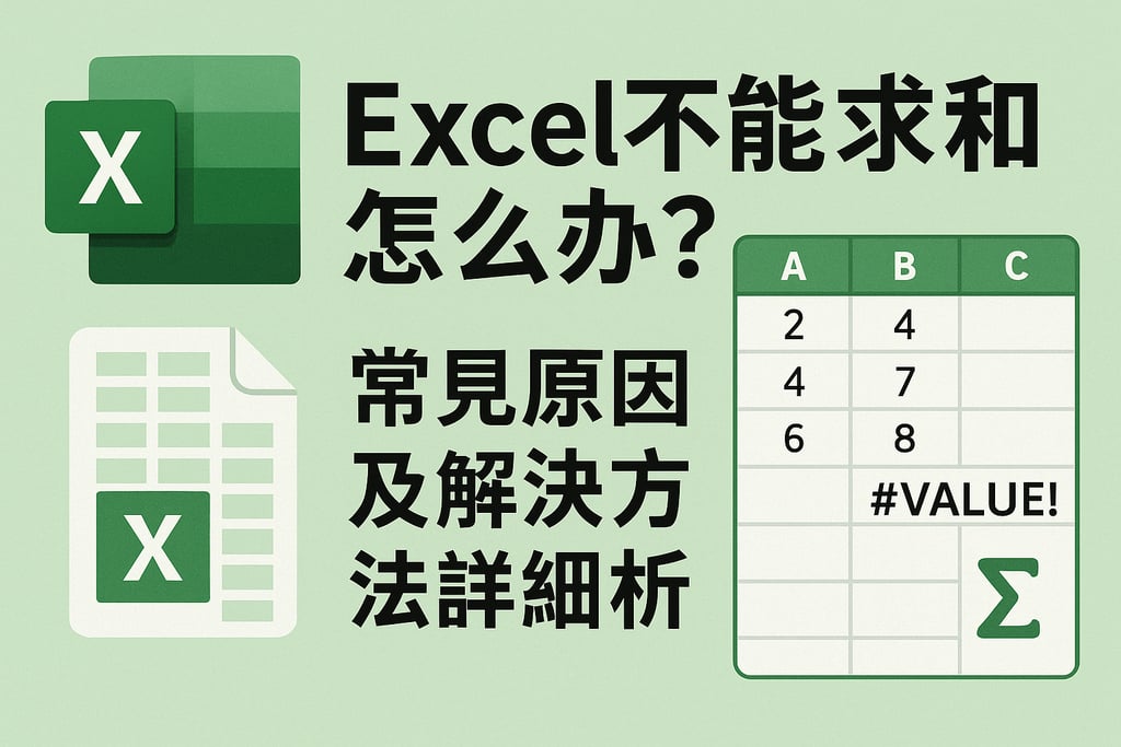 excel不能求和怎么办？常见原因及解决方法详细解析