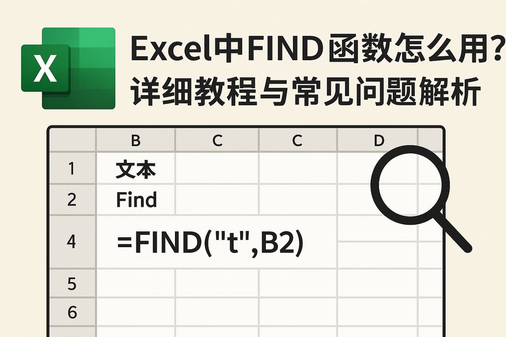 excel中find函数怎么用？详细教程与常见问题解析