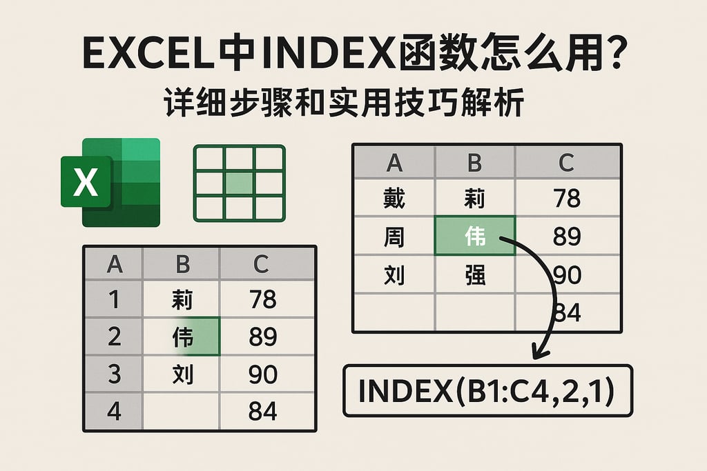 excel中index函数怎么用？详细步骤和实用技巧解析