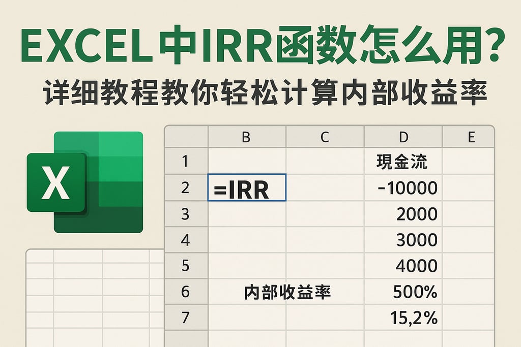 excel中irr函数怎么用？详细教程教你轻松计算内部收益率