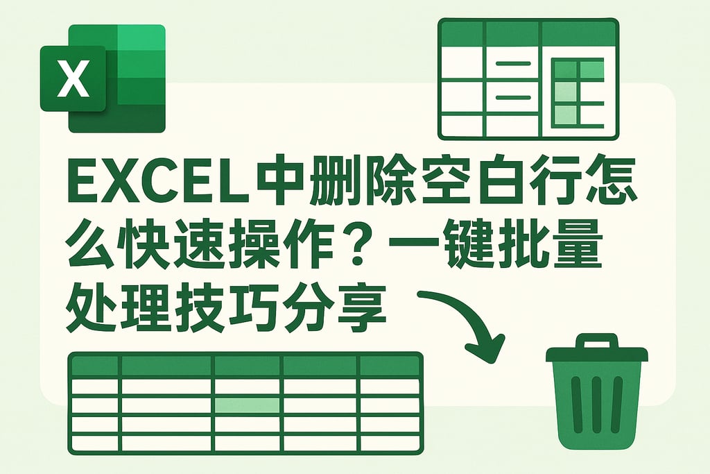 excel中删除空白行怎么快速操作？一键批量处理技巧分享