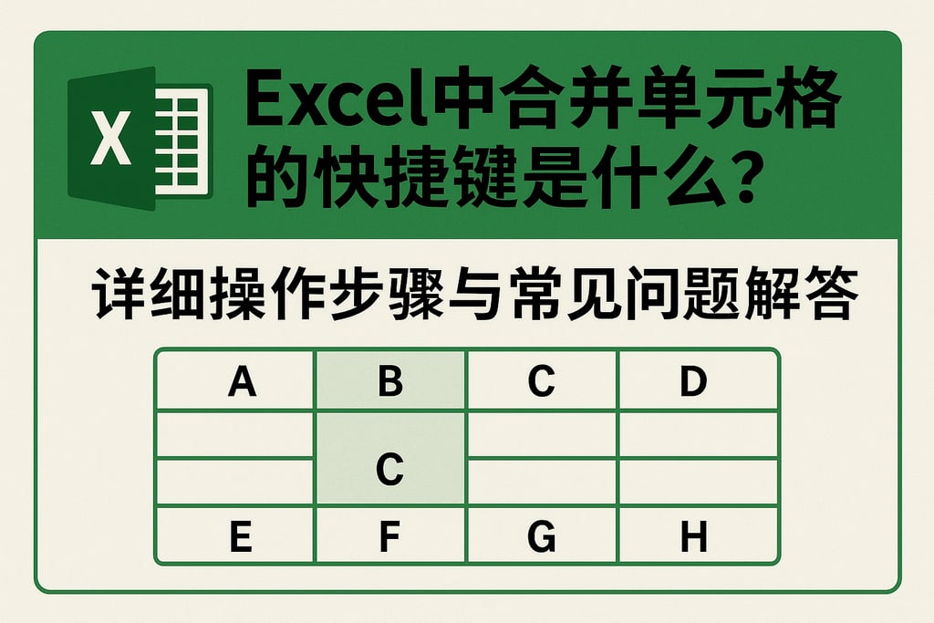 excel中合并单元格的快捷键是什么？详细操作步骤与常见问题解答