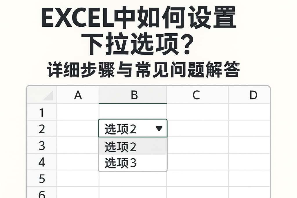 excel中如何设置下拉选项？详细步骤与常见问题解答