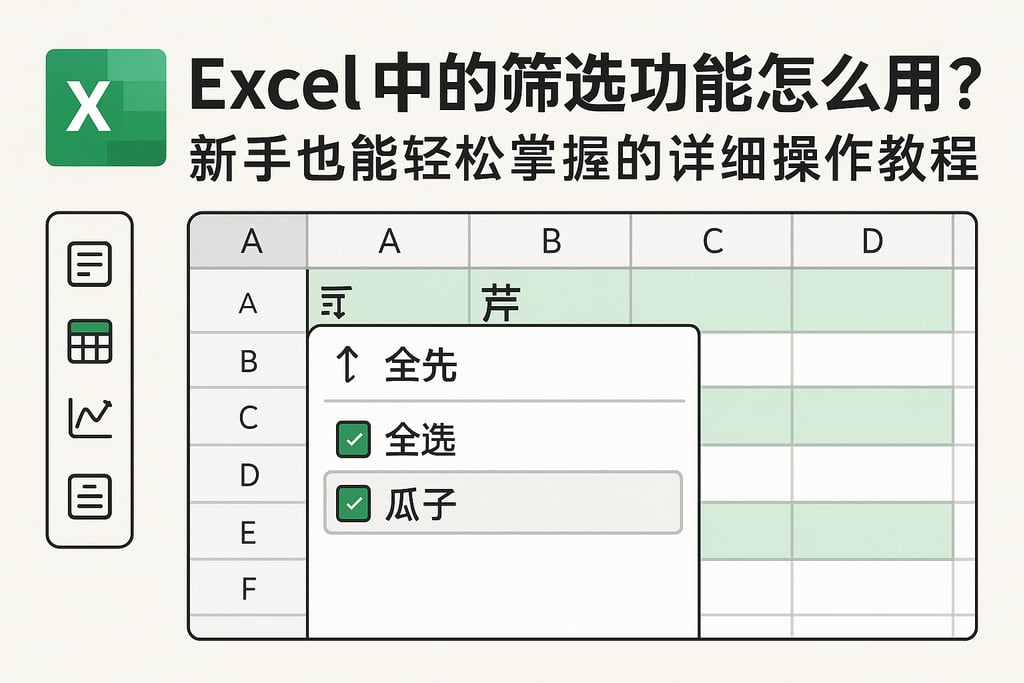 excel中的筛选功能怎么用？新手也能轻松掌握的详细操作教程