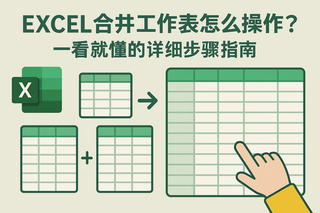 excel合并工作表怎么操作？一看就懂的详细步骤指南