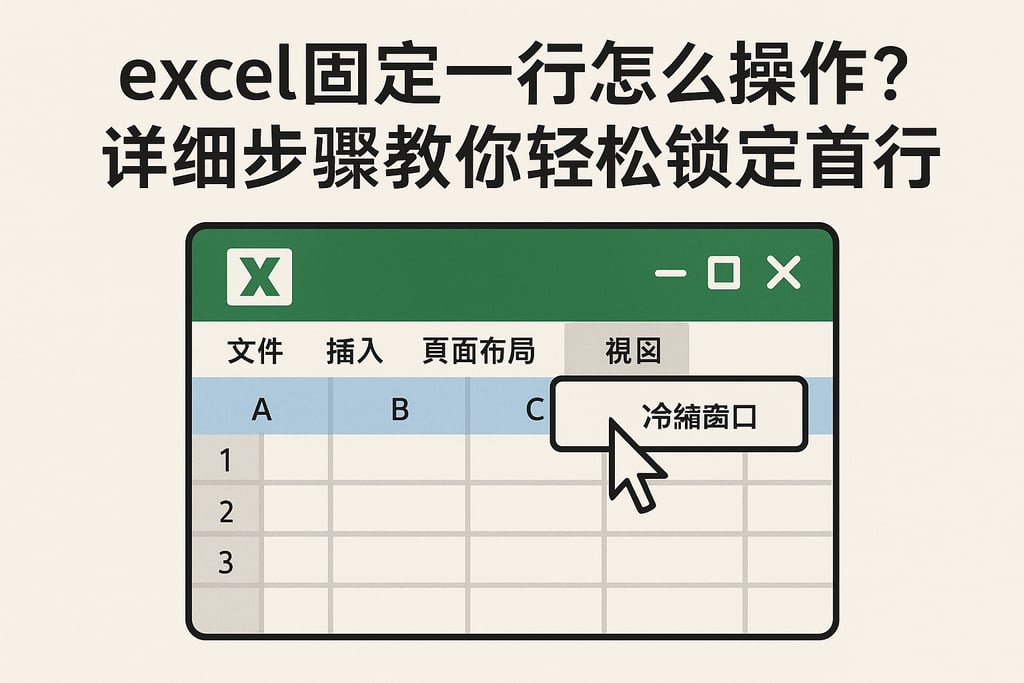 excel固定一行怎么操作？详细步骤教你轻松锁定首行