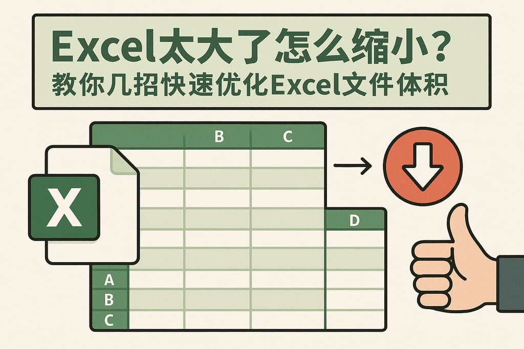 excel太大了怎么缩小？教你几招快速优化Excel文件体积