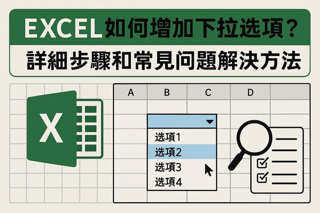excel如何增加下拉选项？详细步骤和常见问题解决方法