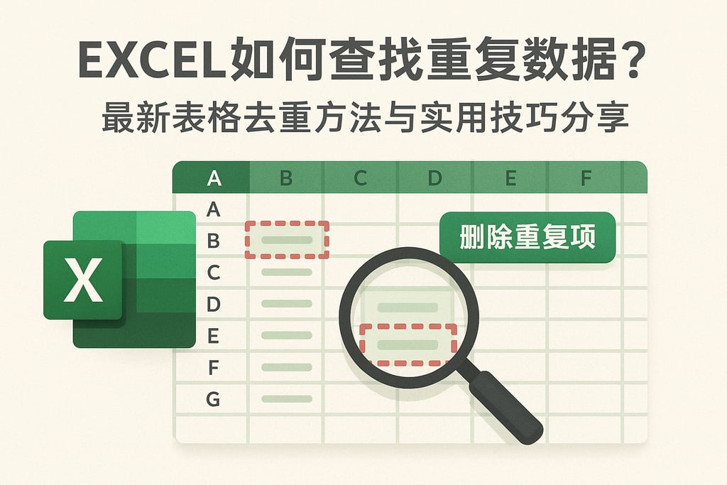 excel如何查找重复数据？最新表格去重方法与实用技巧分享