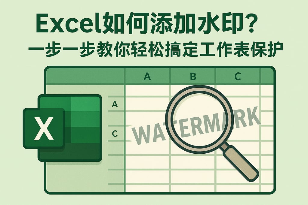 excel如何添加水印？一步一步教你轻松搞定工作表保护