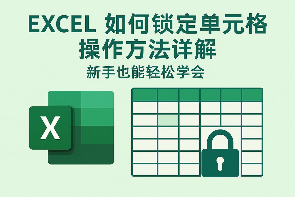excel如何锁定单元格操作方法详解，新手也能轻松学会