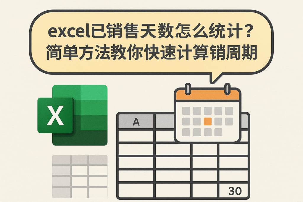 excel已销售天数怎么统计？简单方法教你快速计算销售周期
