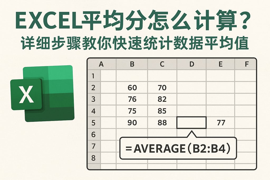 excel平均分怎么计算？详细步骤教你快速统计数据平均值