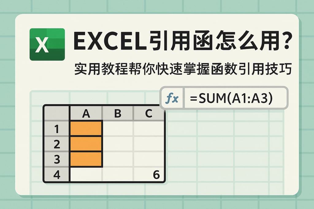 excel引用函数怎么用？实用教程帮你快速掌握函数引用技巧