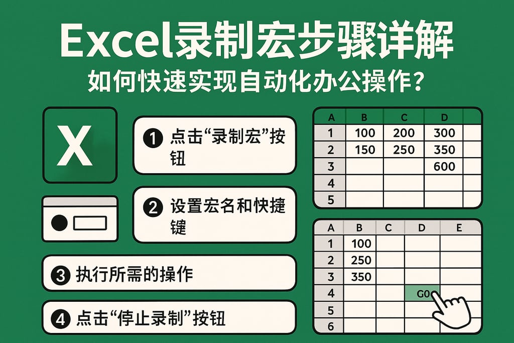 excel录制宏步骤详解，如何快速实现自动化办公操作？