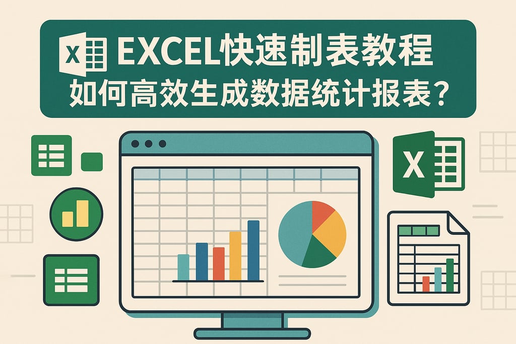excel快速制表教程：如何高效生成数据统计报表？