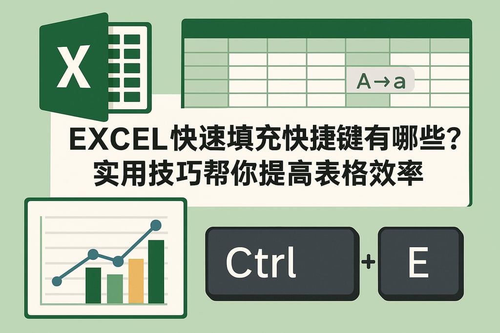 excel快速填充快捷键有哪些？实用技巧帮你提高表格效率