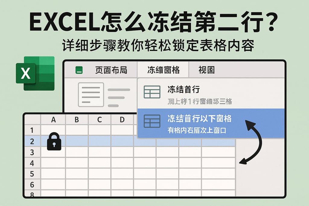 excel怎么冻结第二行？详细步骤教你轻松锁定表格内容