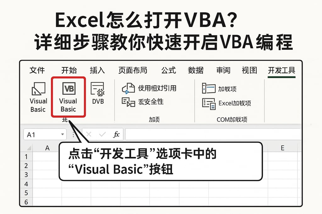 excel怎么打开vba？详细步骤教你快速开启VBA编辑器