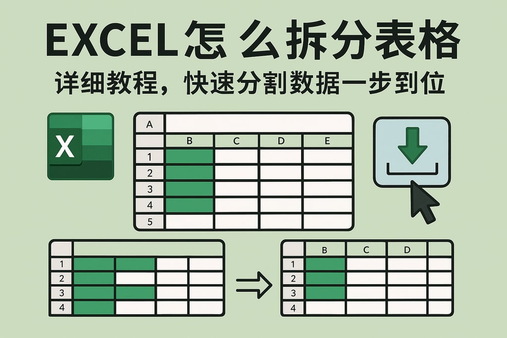excel怎么拆分表格详细教程，快速分割数据一步到位