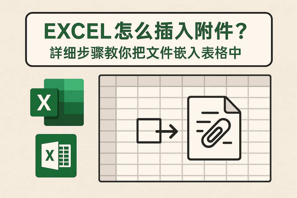 excel怎么插入附件？详细步骤教你把文件嵌入表格中