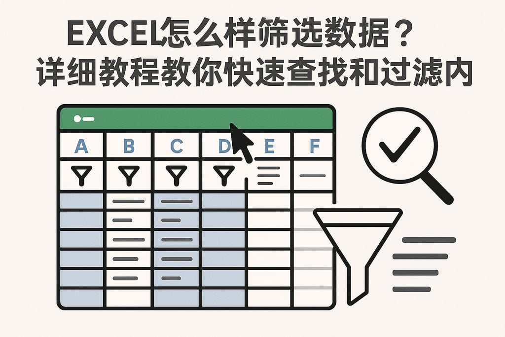 excel怎么样筛选数据？详细教程教你快速查找和过滤内容