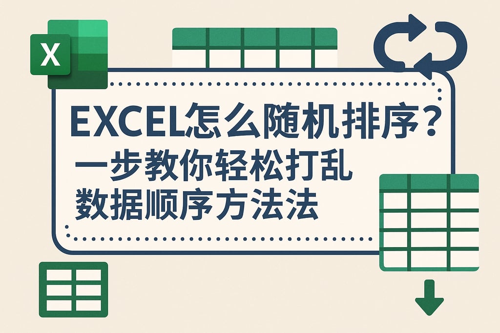 excel怎么随机排序？一步教你轻松打乱数据顺序的方法