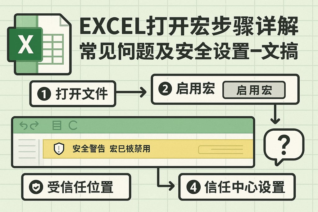 excel打开宏步骤详解，常见问题及安全设置一文搞懂